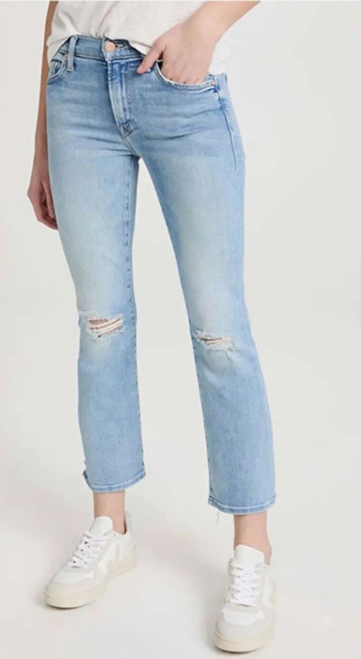 Mother The Outsider Ankle Chew in Poison Petal Jean NWT Size 24